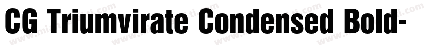 CG Triumvirate Condensed Bold字体转换
